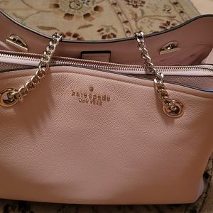 Kate Spade Jordyn Large Leather Pebbled Bag - Blush